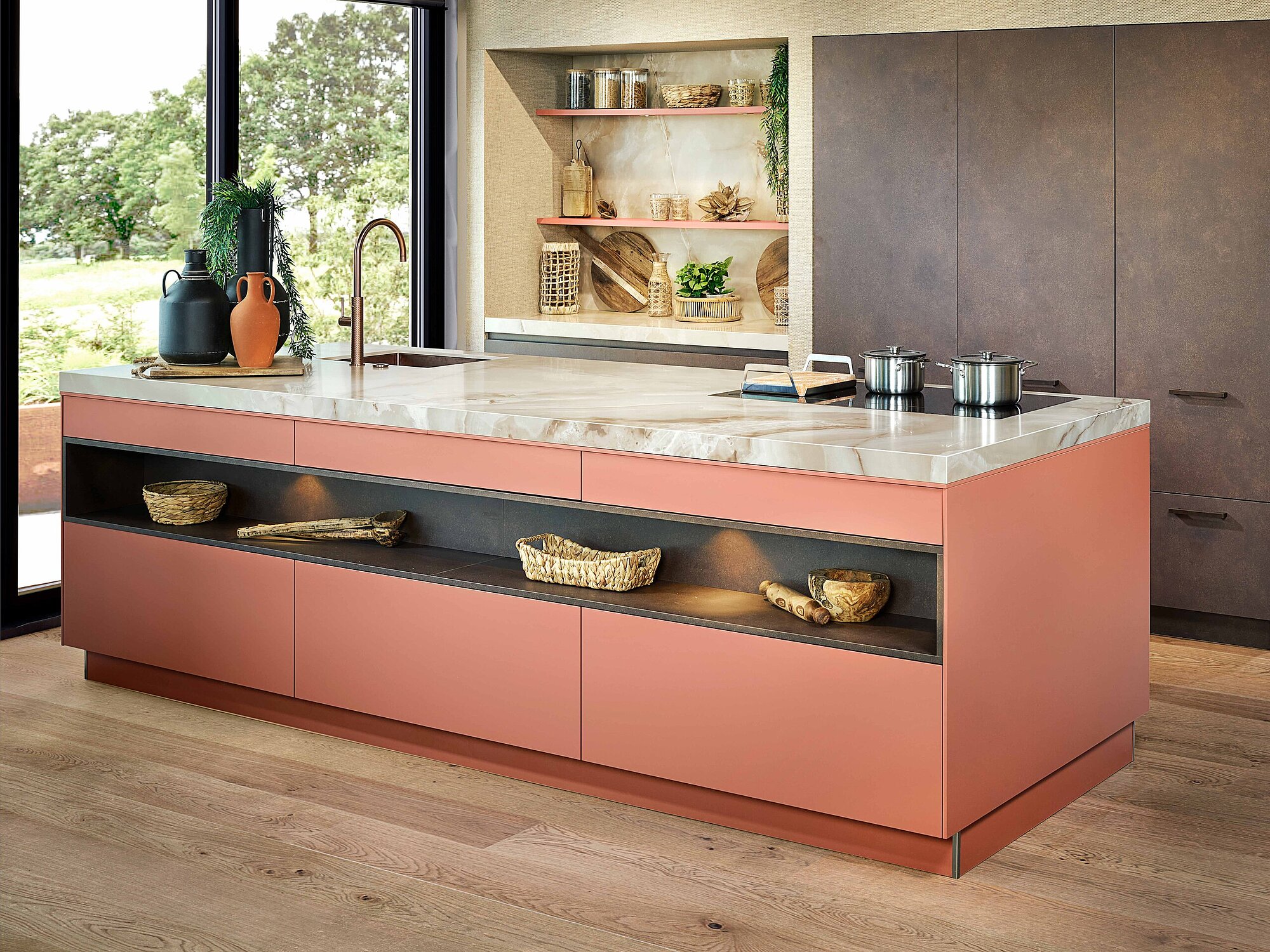 Küche mit Arbeitsplatte aus Dekton Küche mit Arbeitsplatte aus Dekton
